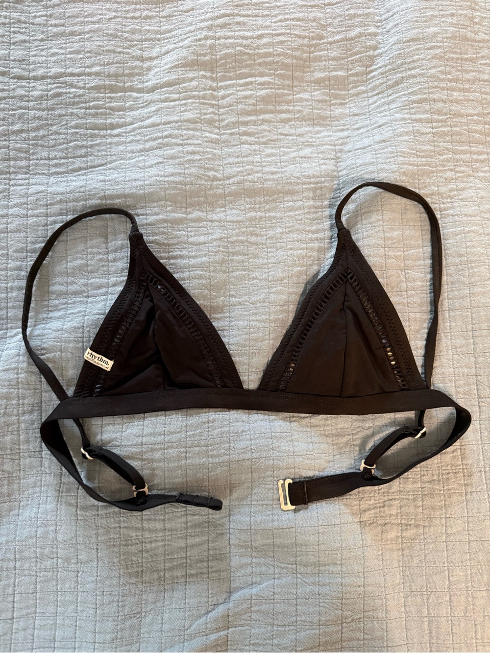 Rhythm Black Triangle bikini top